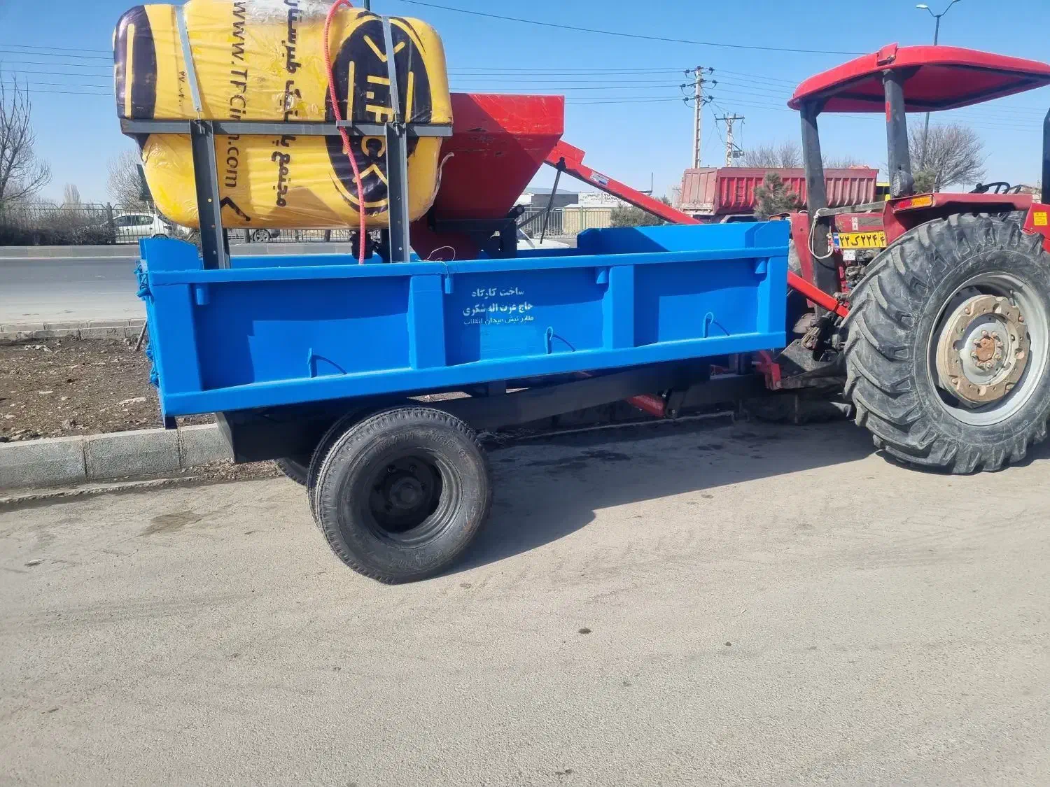 تریلی پشت تراکتوری۲چرخ