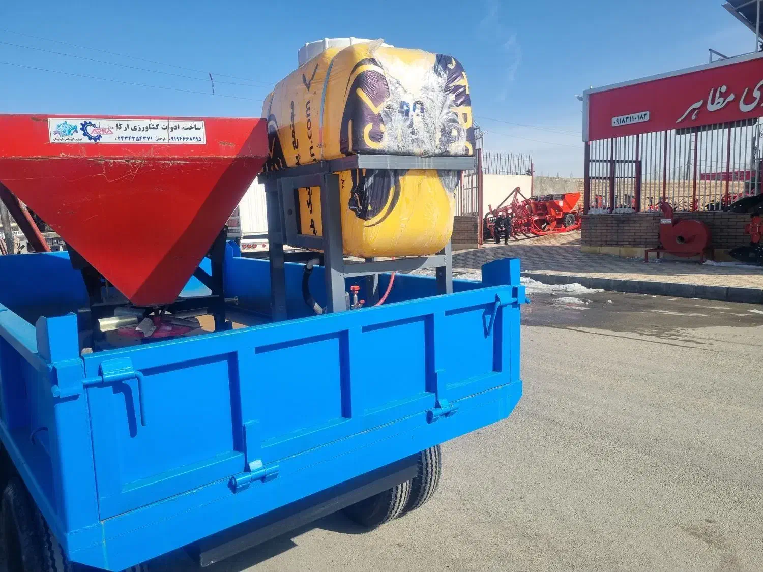 تریلی پشت تراکتوری۲چرخ