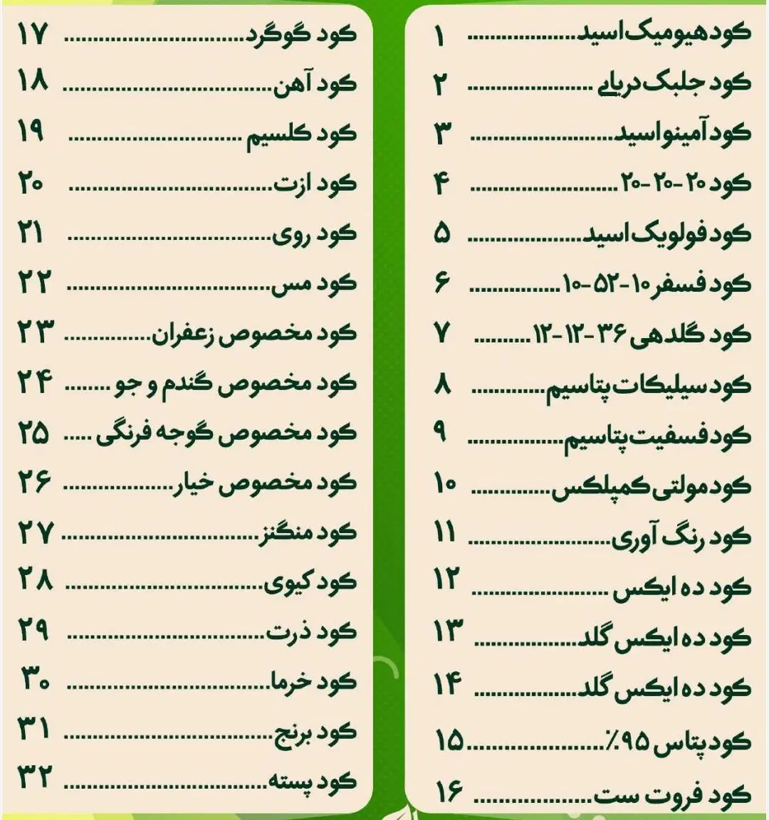کودهای مایع تقویتی کشاورزی وارداتی خارجی اصل